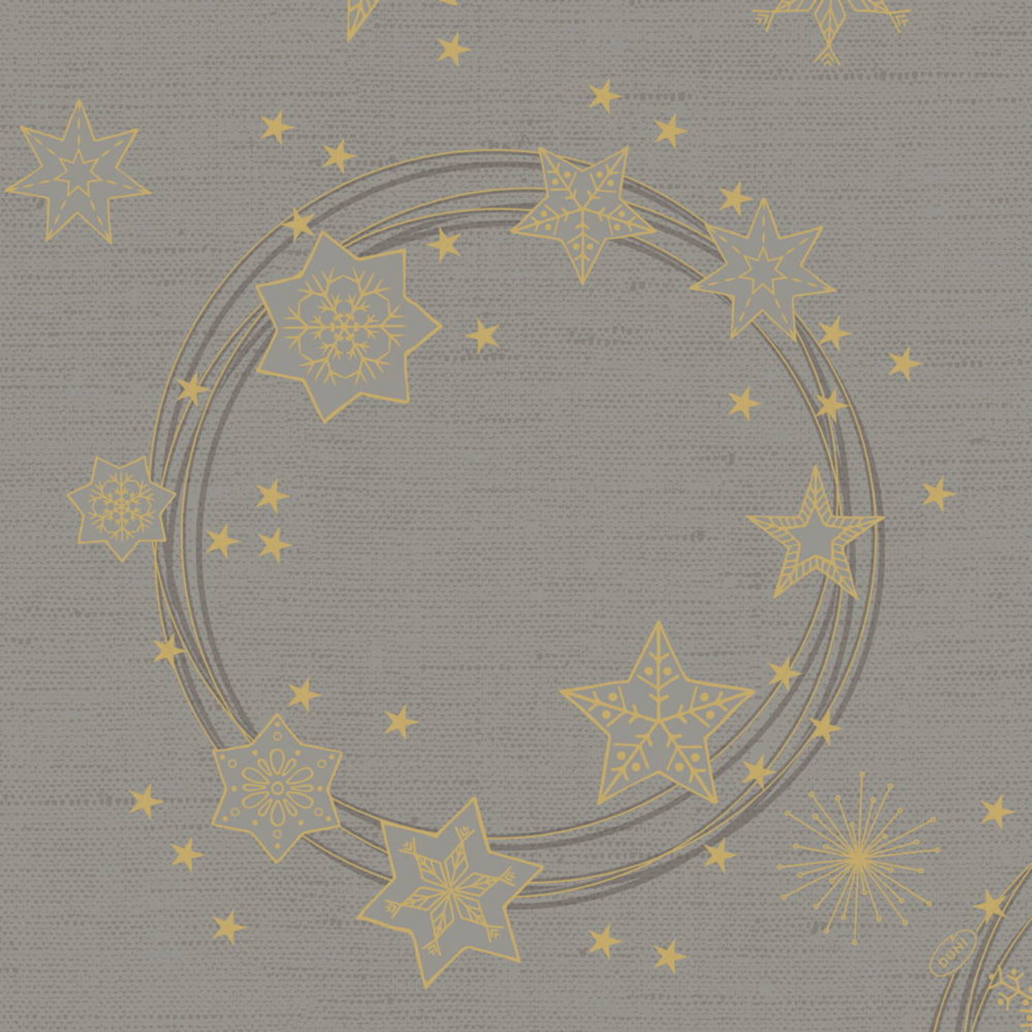 Duni kerst thema servetten- 12x 40x40 cm -papier grijs Feestservetten