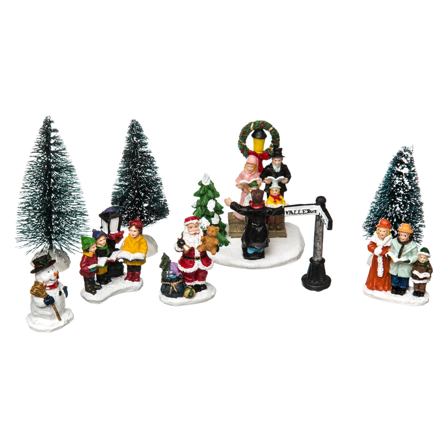 Feeric lights and christmas kerstdorp accessoires-miniatuur figuurtjes Kerstdorpen