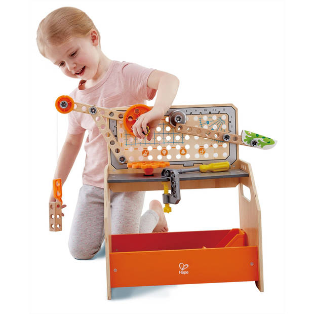 Hape werkbank Discovery Scientific 58-delig