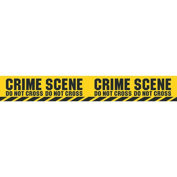 Politie thema plastic afzetlint Crime Scene 600 cm - Markeerlinten