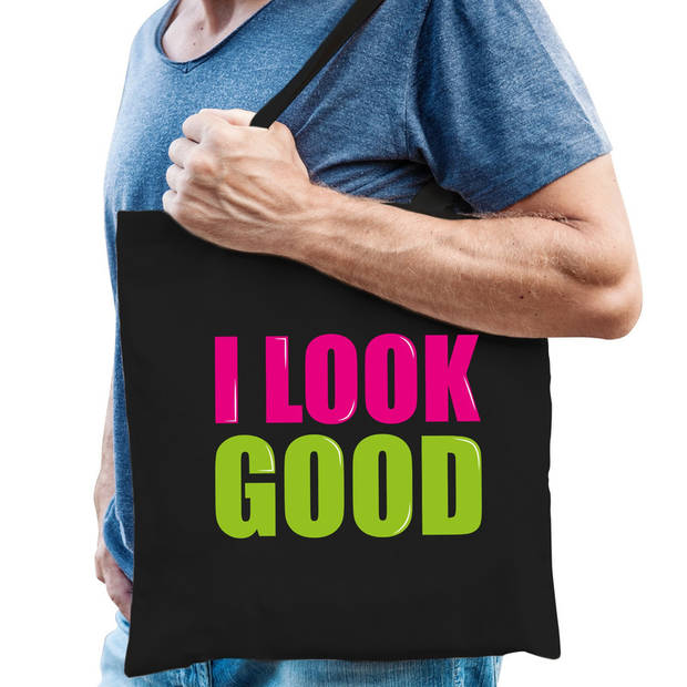 I look good cadeau tas zwart voor heren - Feest Boodschappentassen