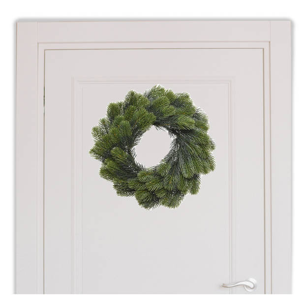 Groene dennenkrans 50 cm kerstversiering - Kerstkransen