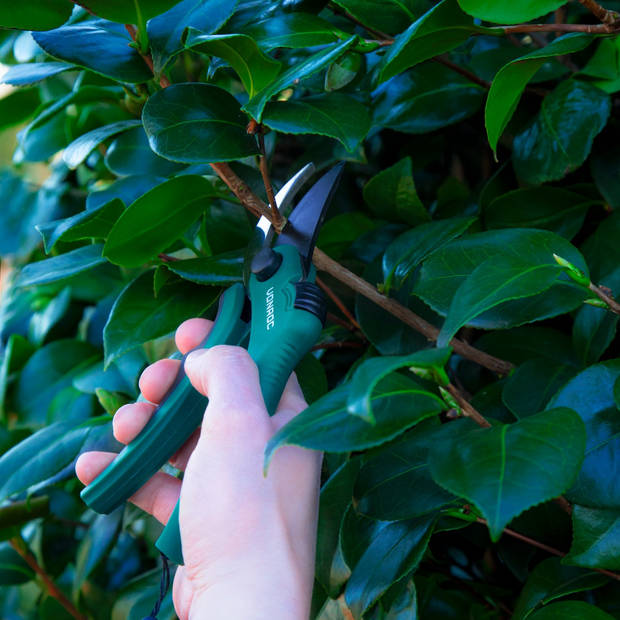 VONROC snoeischaar met papegaaienbek – antikleefcoating - voor bloemen en jonge scheuten tot Ø15mm