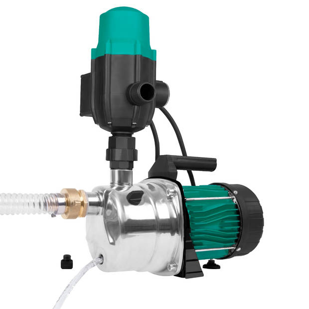 VONROC Hydrofoorpomp / Automatische pomp - 1000W – 3500l/h – Met drukschakelaar - droogloopbeveiliging - Voor besproeien