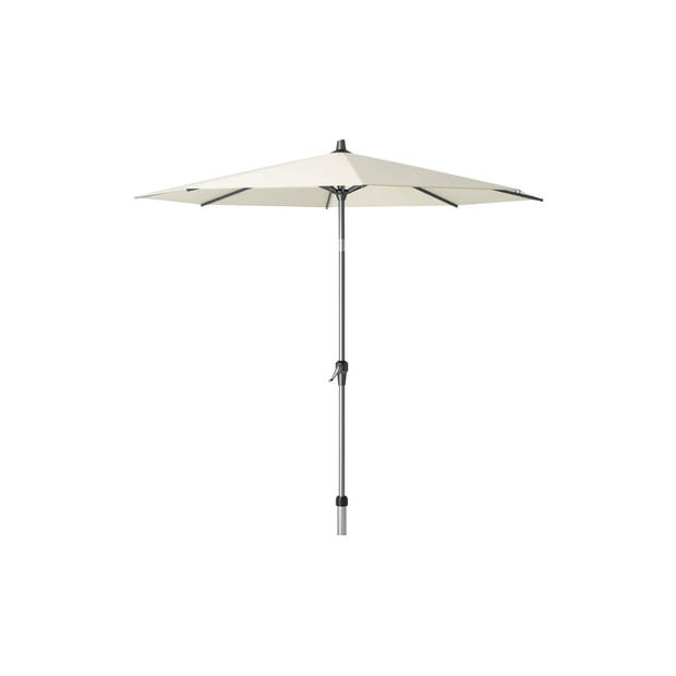 Platinum Riva stokparasol 2,5 m. rond - Ecru met voet en hoes