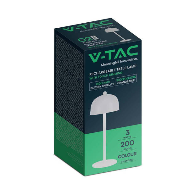 V-TAC VT-1052-W LED-spots - Inbouwarmatuur - GU10 Frost Glass - IP20 - Wit - Modelnr: - VT-801RD