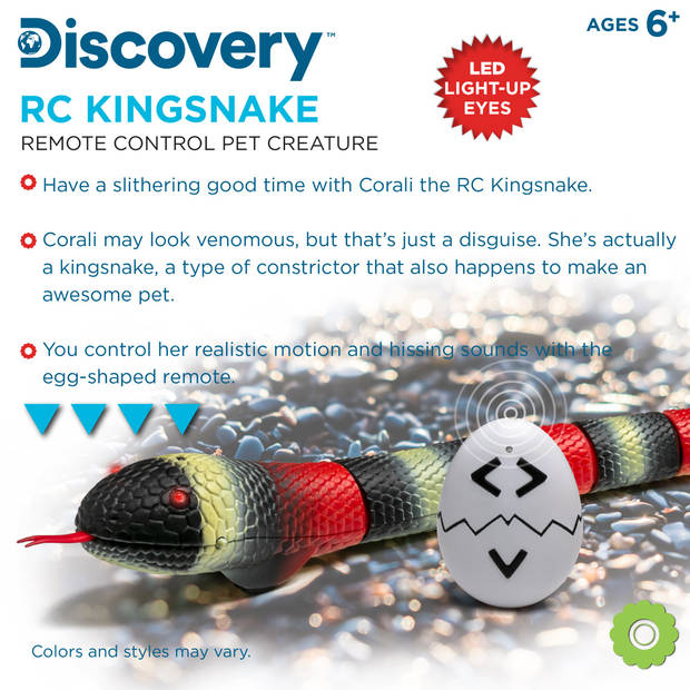 Discovery RC slang met realistische bewegingen en geluid
