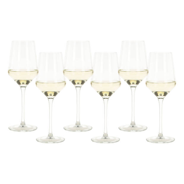 Vinata L'Aquila wijnglazen 31cl - 6 stuks - Witte wijnglazen set - Wijnglas kristal