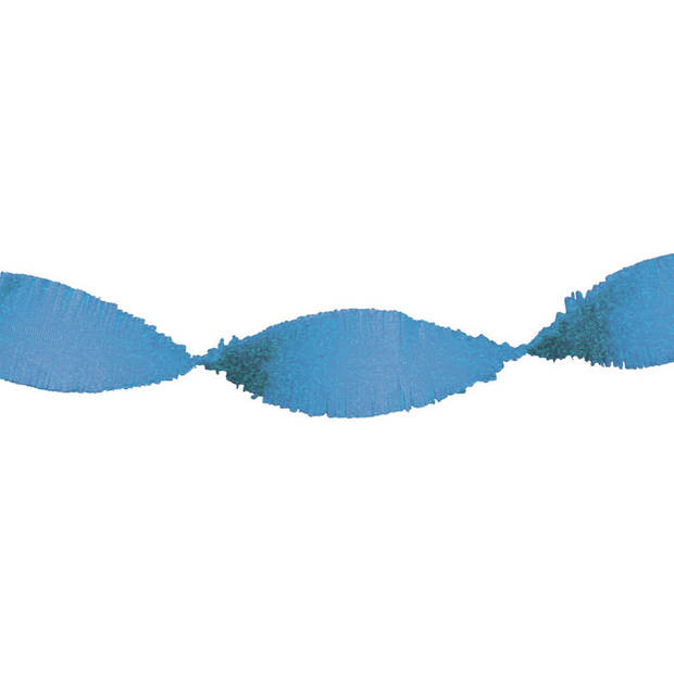 3x Crepe slinger licht blauw 24 meter - Feestslingers