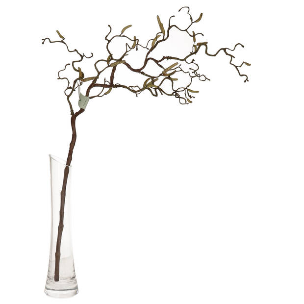 Bellatio flowers & plants Paastakken - kronkelhazelaar - kunststof - 66 cm - paasdecoratie - Feestdecoratievoorwerp