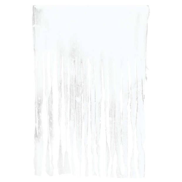 Horror/halloween deco wand/muur/plafond gordijn stof - wit - 100 x 200 cm - griezel uitstraling - Feestdeurgordijnen