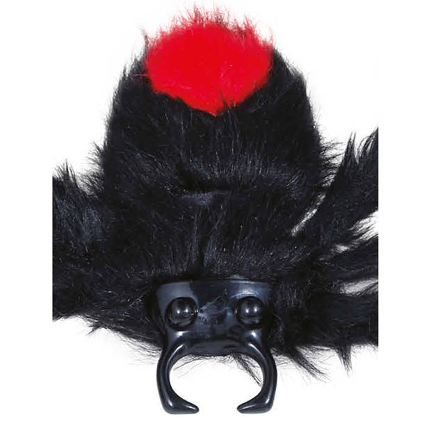 Fiestas Horror spin groot - Halloween decoratie/versiering - zwart - 60 cm - Feestdecoratievoorwerp