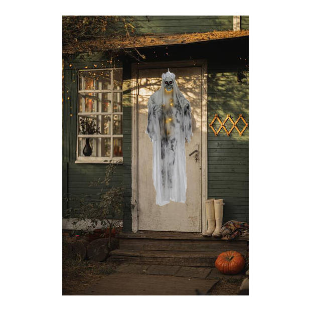 Fiestas Horror/halloween decoratie skelet spook bruid pop - met licht - 180 cm - Halloween poppen