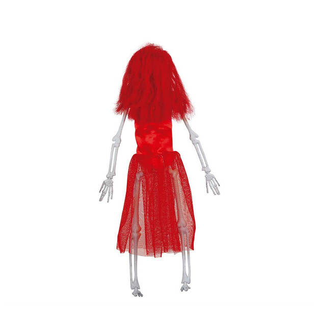 Fiestas Horror/halloween decoratie skelet/geraamte pop - duivel vrouw - 40 cm - Halloween poppen