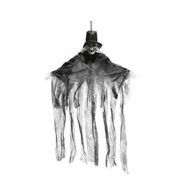 Fiestas Horror/halloween decoratie skelet spook bruidegom pop - hangend - 70 cm - Halloween poppen