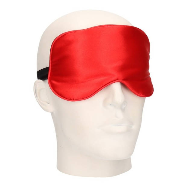 2x Comfortabel reismasker/ slaapmasker luxe rood - Slaapmaskers