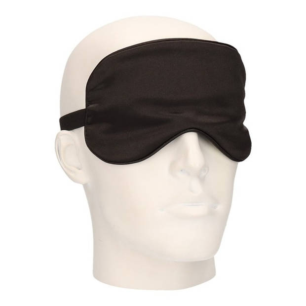 3x Comfortabel reismasker/ slaapmasker luxe zwart - Slaapmaskers