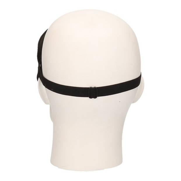 2x Comfortabel reismasker/ slaapmasker luxe zwart - Slaapmaskers