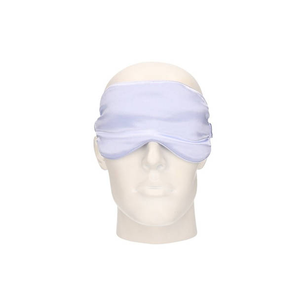 Comfortabel reismasker/ slaapmasker luxe babyblauw - Slaapmaskers