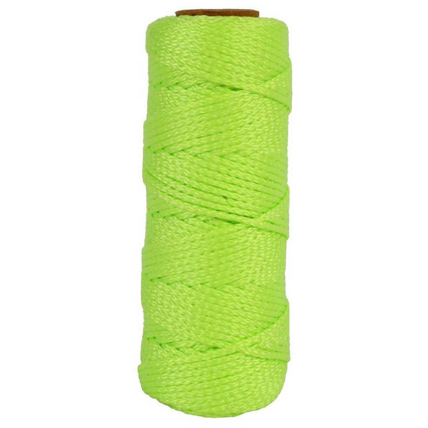 Touw uitzetdraad/uitzetkoord groen 1,5 mm x 50 meter - Touwen