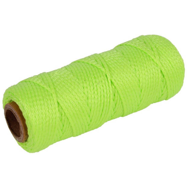 Touw uitzetdraad/uitzetkoord groen 1,5 mm x 50 meter - Touwen