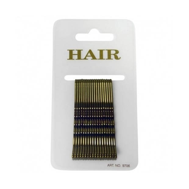 18 stuks gouden pins haarspeldjes 6 cm - Haarspeldjes