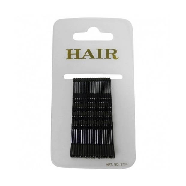 18 stuks zwarte pins haarspeldjes 6 cm - Haarspeldjes