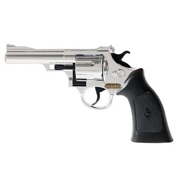 Speelgoed revolver pistool voor 12 plaffertjes schoten - Verkleedattributen