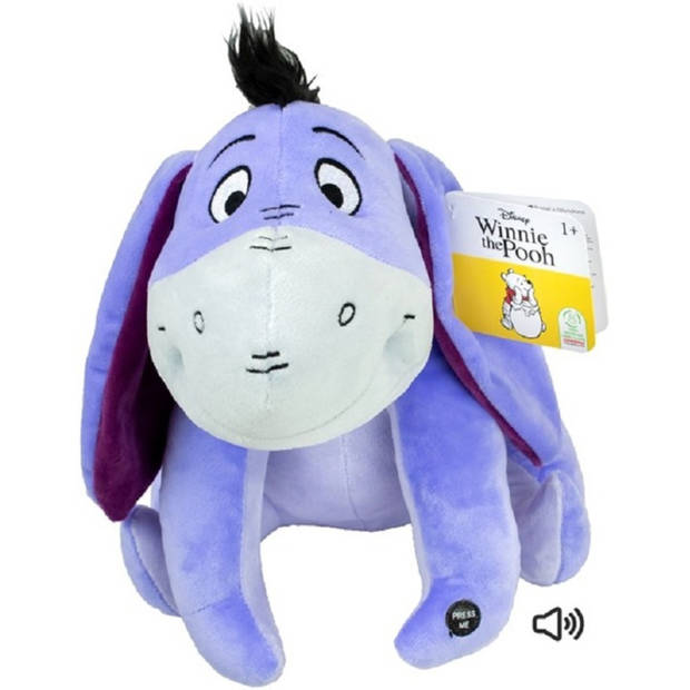 Disney pluche knuffel Iejoor uit Winnie de Pooh - stof - 30 cm - Bekende cartoon figuren - Knuffeldier