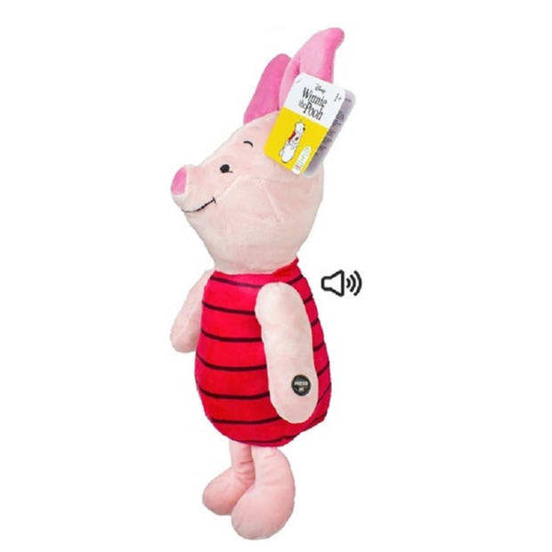 Disney pluche knuffel Piglet uit Winnie de Pooh - stof - 30 cm - Bekende cartoon figuren - Knuffeldier