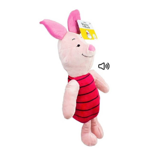 Disney pluche knuffel Piglet uit Winnie de Pooh - stof - 30 cm - Bekende cartoon figuren - Knuffeldier