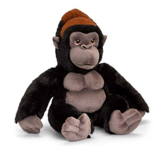 Set van 2x stuks Gorilla aap/apen knuffels 20 en 30 cm - Knuffeldier
