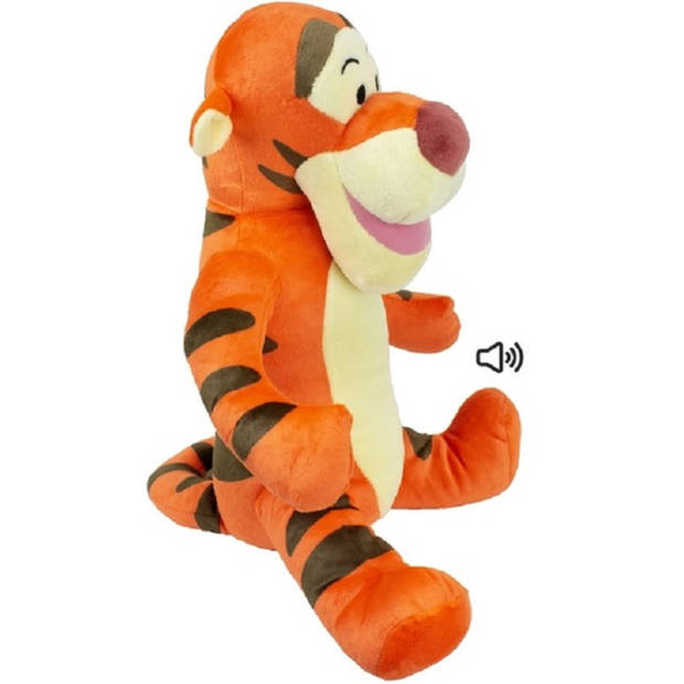 Disney pluche knuffel Tijgetje uit Winnie de Pooh - stof - 30 cm - Bekende cartoon figuren - Knuffeldier
