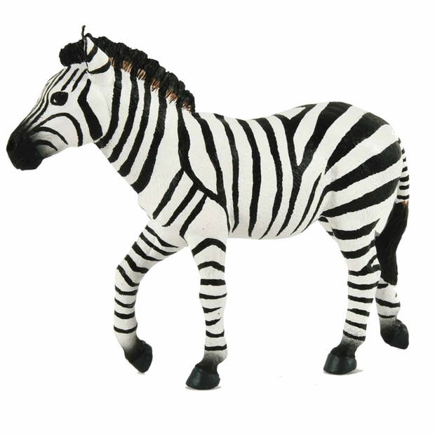 Plastic speelgoed dieren figuren setje zebra familie van moeder en kind - Speelfigurenset