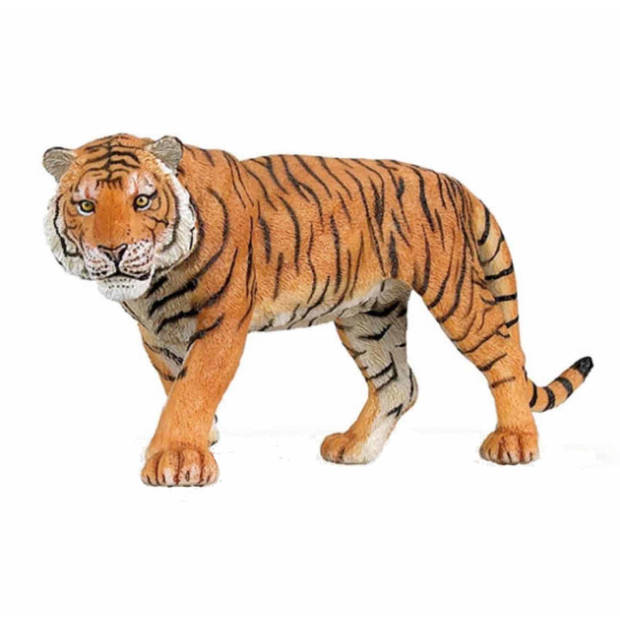 Plastic speelgoed dieren figuren setje tijgers familie van moeder en kind - Speelfigurenset