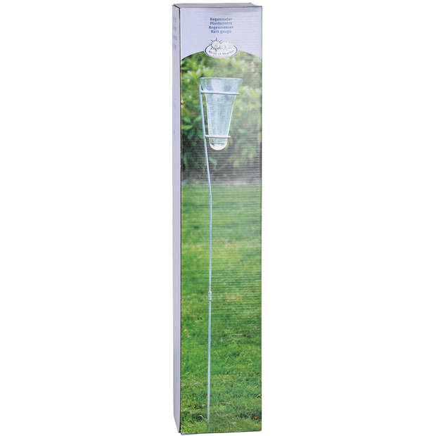 1x Regenmeter met verzinkte groene houder - Regenmeters