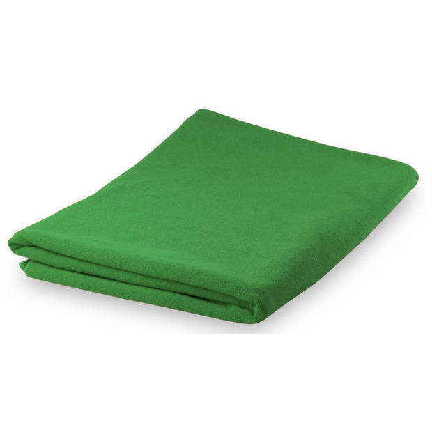 Yoga/fitness handdoek extra absorberend 150 x 75 cm groen - Sporthanddoeken