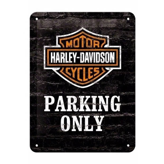 Metalen muurplaatje van Harley Davidson - Metalen wandbordjes