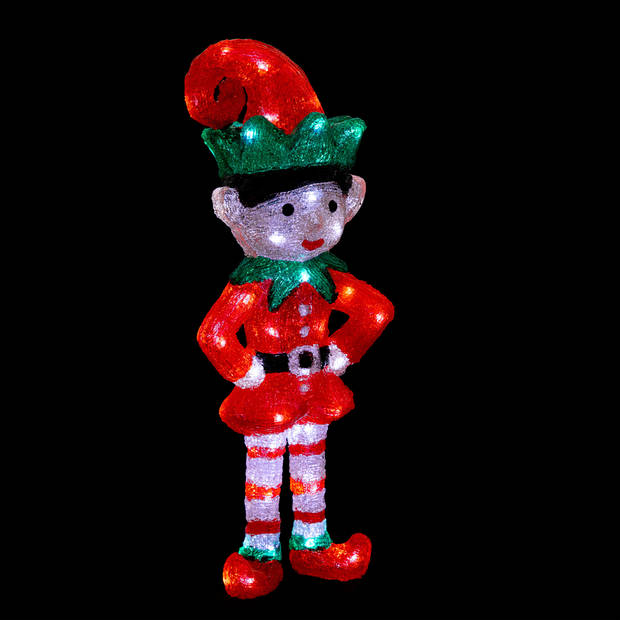 Feeric lights and christmas - LED verlichte kerstelf - 50 cm - 60 leds - kerstverlichting figuur