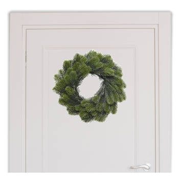 Groene dennenkrans 50 cm kerstversiering - Kerstkransen