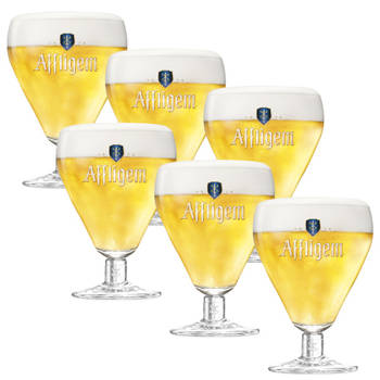 Affligem Bierglazen op Voet 30cl set van 6 stuks - Bier Glas 0,3 l - 300 ml