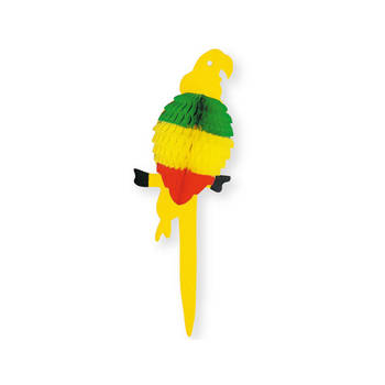 Decoratie papegaaien klein - Feestdecoratievoorwerp