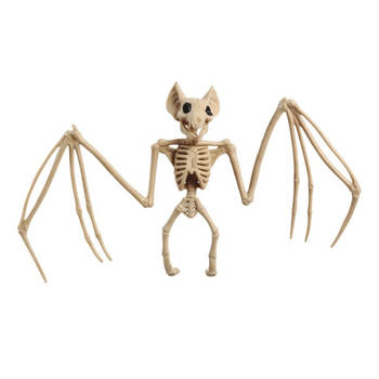Horror decoratie skelet vleermuis 30 x 16 cm - Feestdecoratievoorwerp