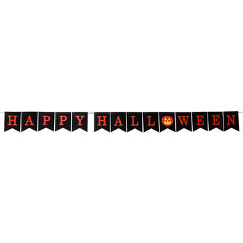 Horror/halloween letterslinger - Happy Halloween - papier - 300 cm - Feestartikelen/versiering - Feestslingers