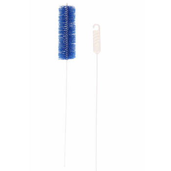 Brumag Radiatorborstel - flexibel - extra lang - 90 cm - kunststof - blauw - schoonmaakborstel - plumeaus