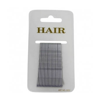 54x Stuks zilveren pins haarspeldjes 6 cm - Haarspeldjes