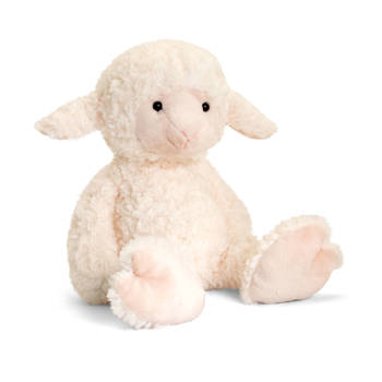 Pluche knuffel dier schaap/lammetje 18 cm - Knuffel boederijdieren