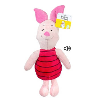 Disney pluche knuffel Piglet uit Winnie de Pooh - stof - 30 cm - Bekende cartoon figuren - Knuffeldier