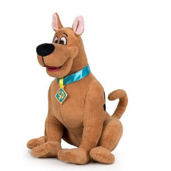 Pluche knuffel hond - Scooby Doo - stof - 28 cm - Bekende figuren - Knuffeldier