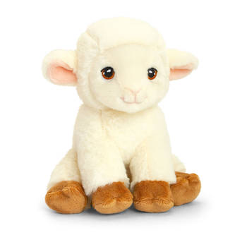 Pluche knuffel dier schaap/lammetjes 19 cm - Knuffel boederijdieren